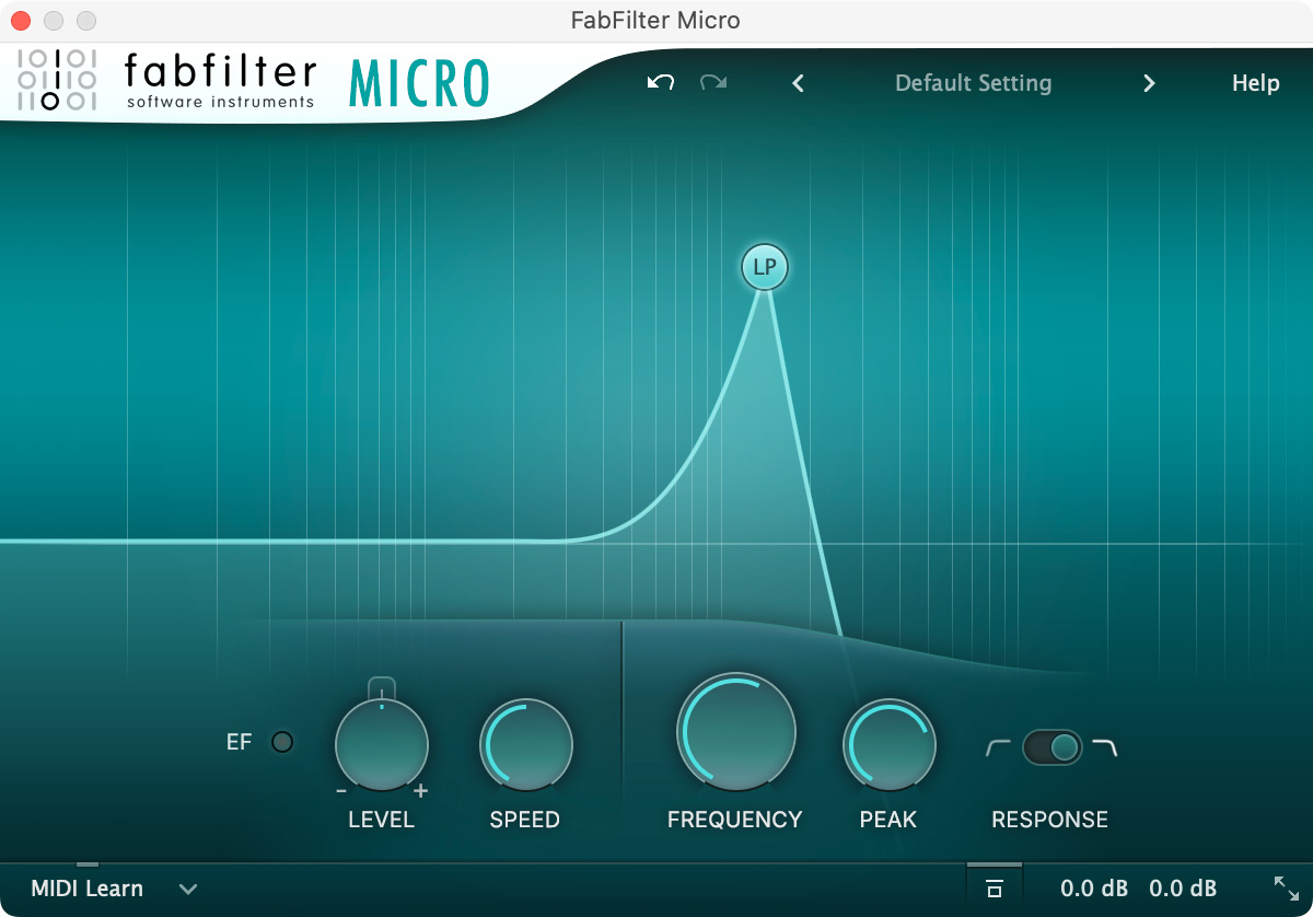 FabFilter Micro - Basic Filter Plug-In