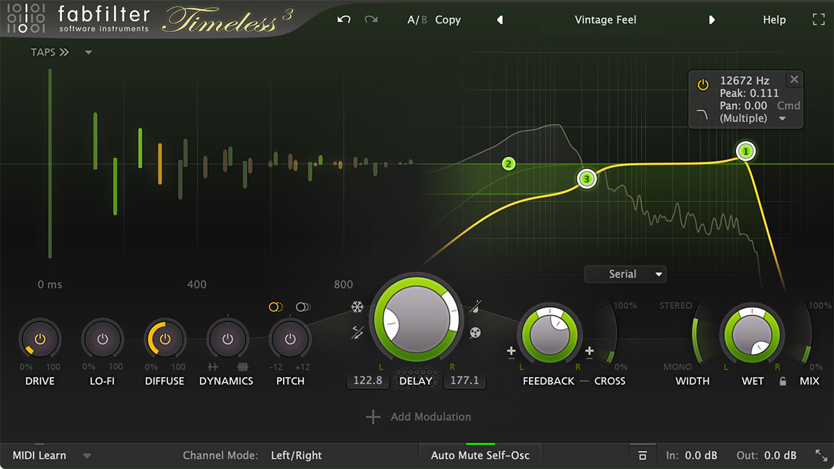 Vintage tape delay plug-in