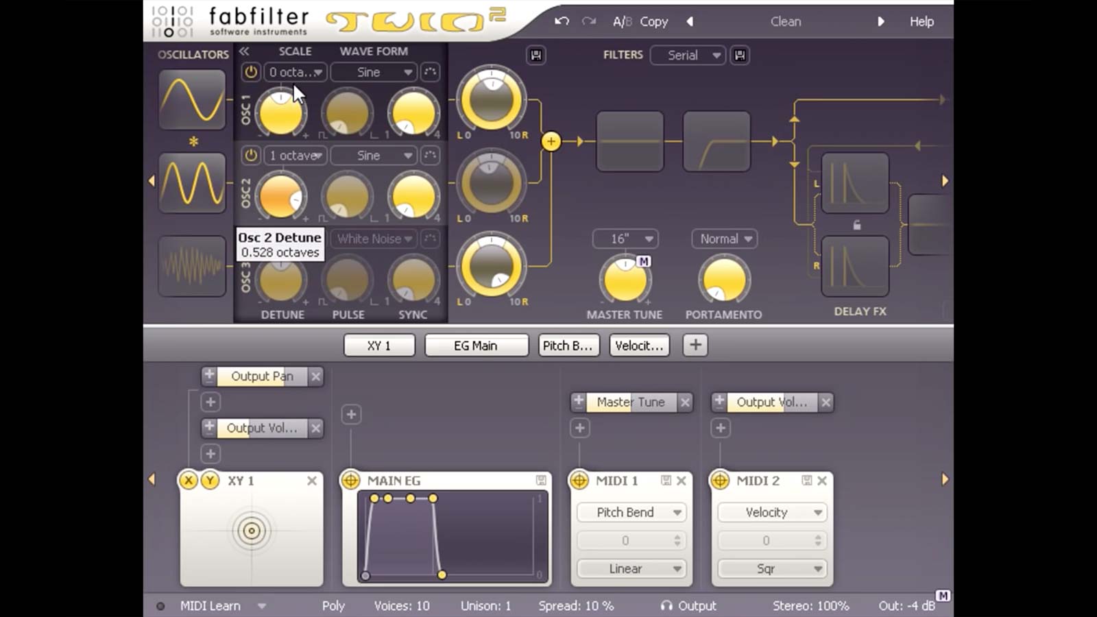 Screenshot of Sound design with FabFilter Twin 2 – 2/2