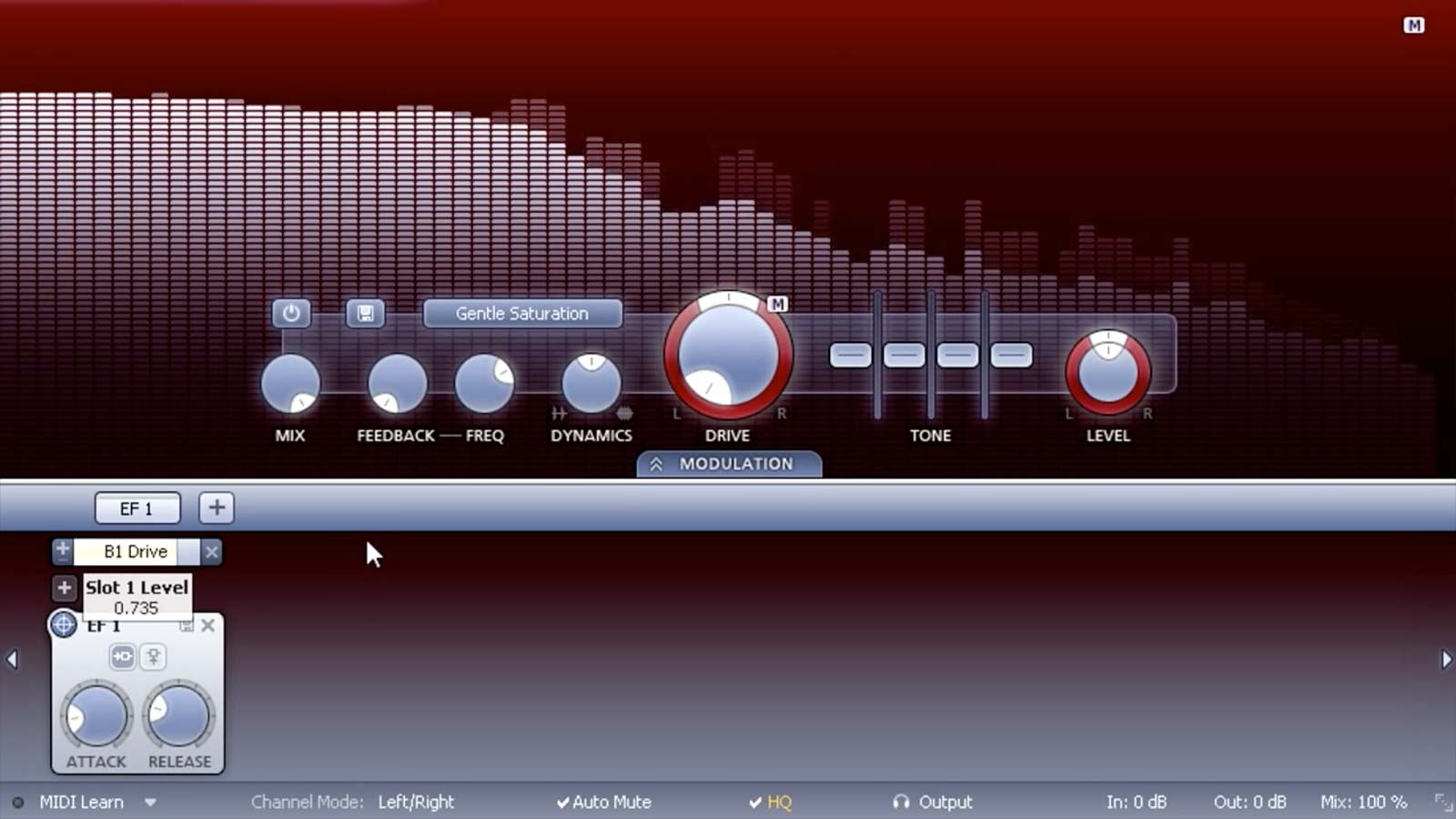 Screenshot of Transient Processing with FabFilter Creative plug-ins